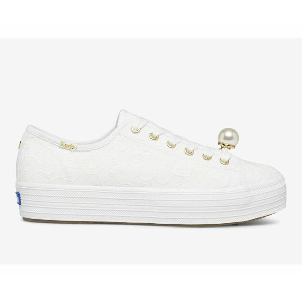 Keds x Kate Spade Triple Kick Floral Eyelet Sneaker